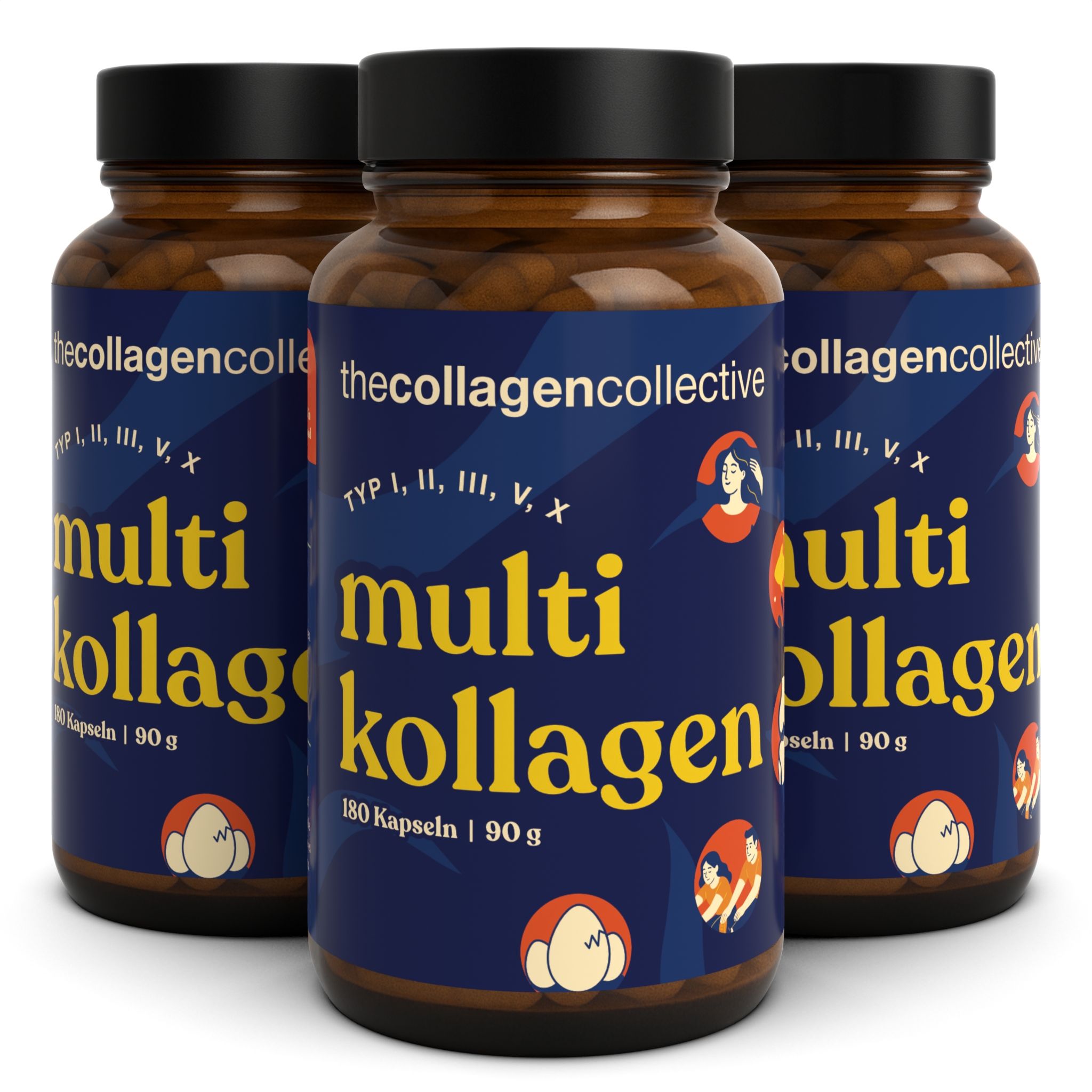 The Collagen Collective: Multi Kollagen Kapseln 3x180 St