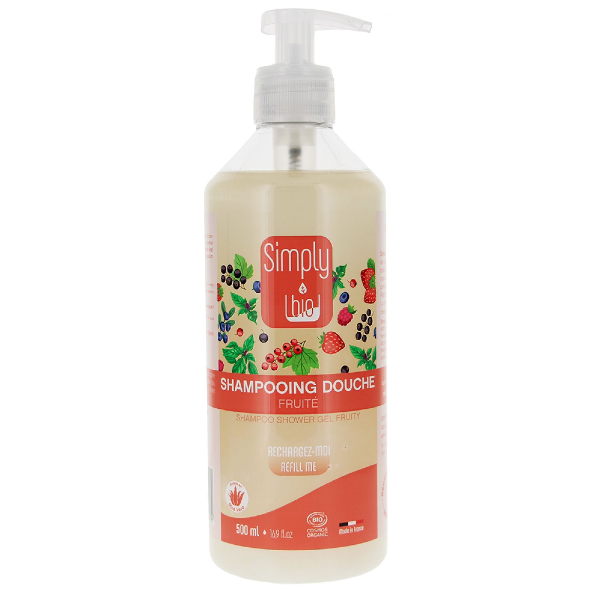 Simply Bio Fruchtiges Bio-Dusch-Shampoo 21x7x7 cm