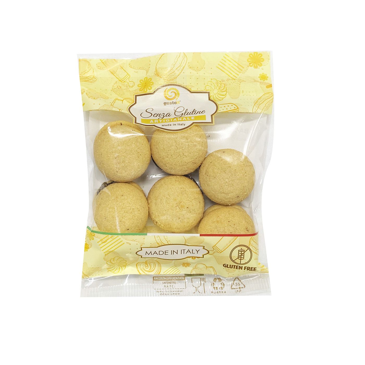 Baci di Dama 70g Senza Glutine - Gustoit