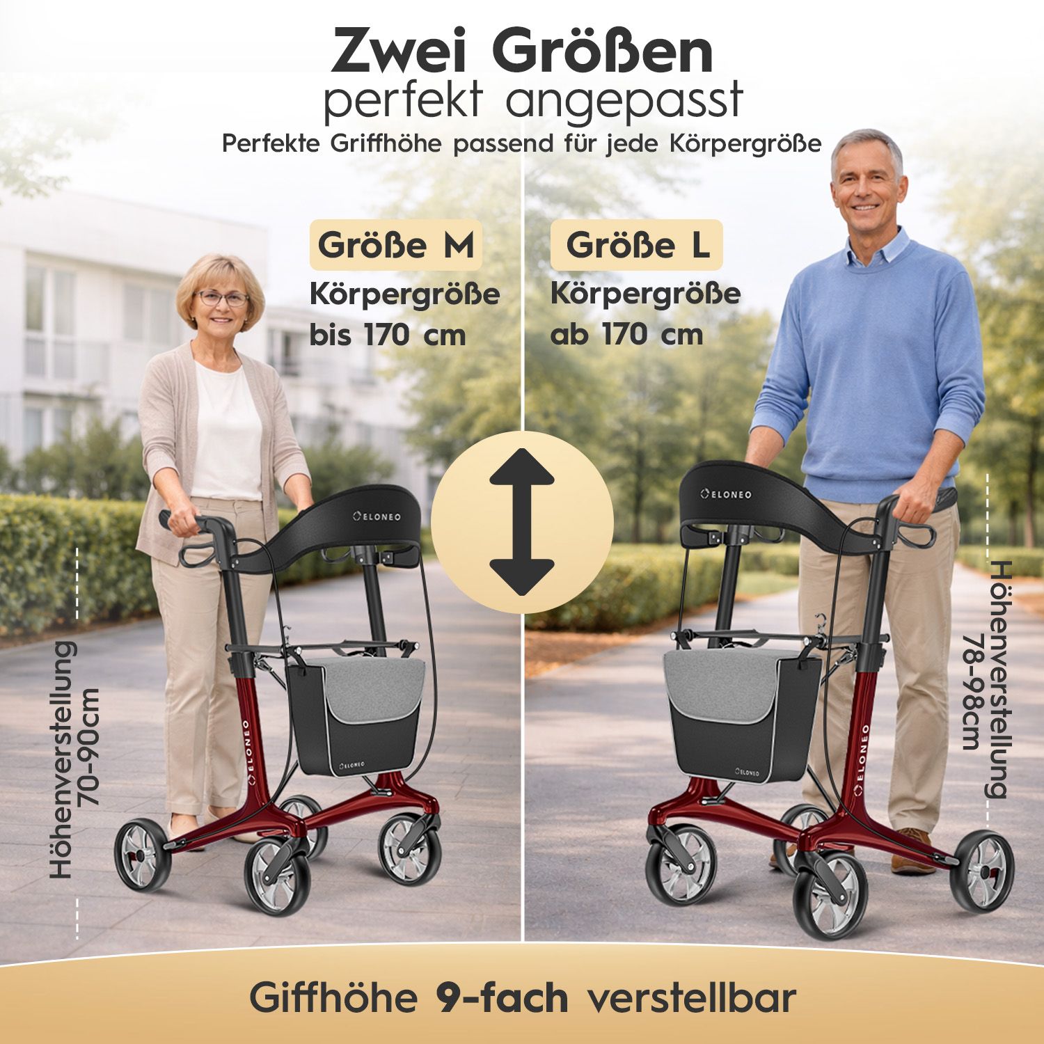 ELONEO Carbon Rollator - L