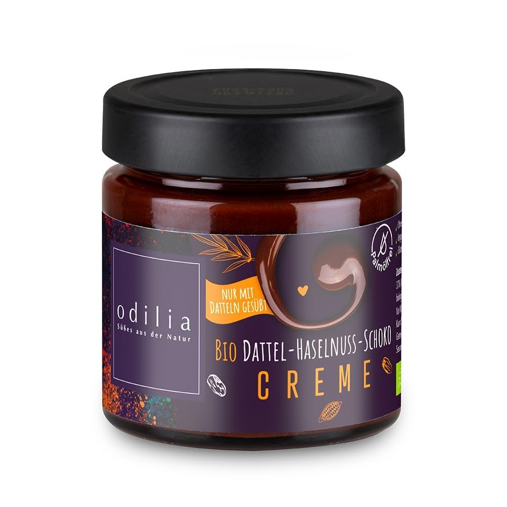 odilia Dattel Haselnuss Schoko Creme 200 g Brotaufstrich