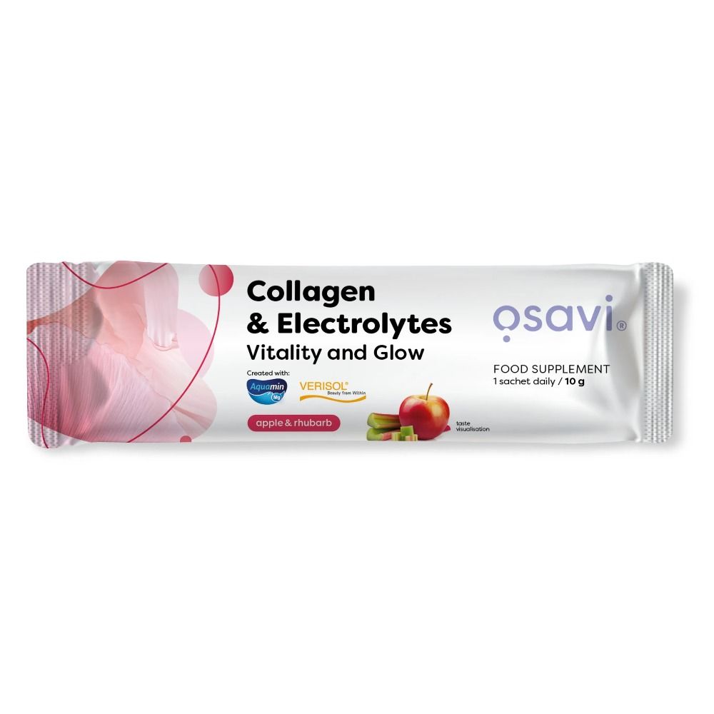 Osavi Kollagen & Elektrolyte Vitality and Glow, Apfel-Rhabarber