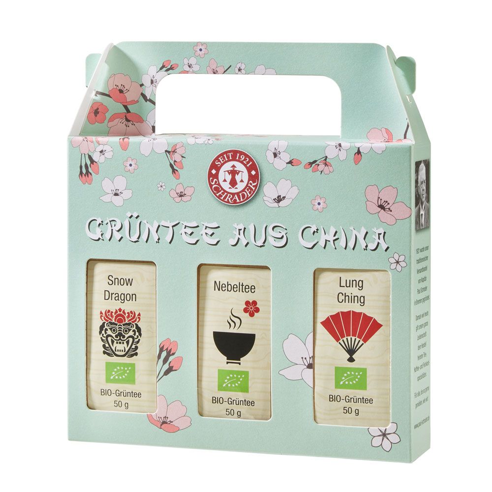 Schrader Grüntees aus China 3er-Set Bio