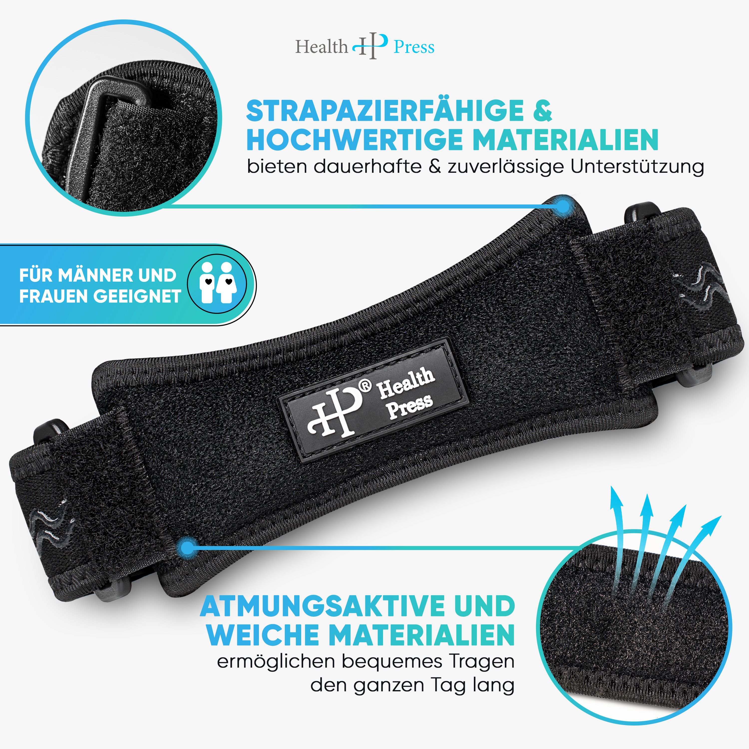 Health Press Patellasehnen-Kniebandage