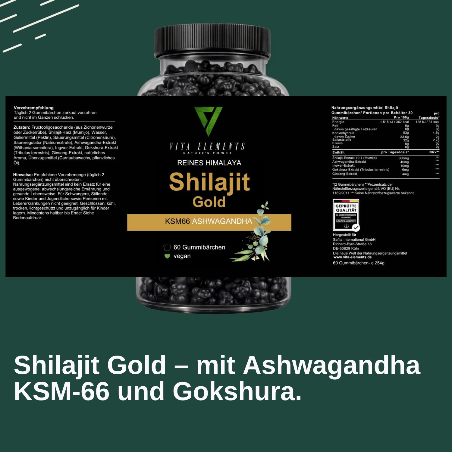 Vita Elements Himalaya Shilajit Gold Gummibärchen