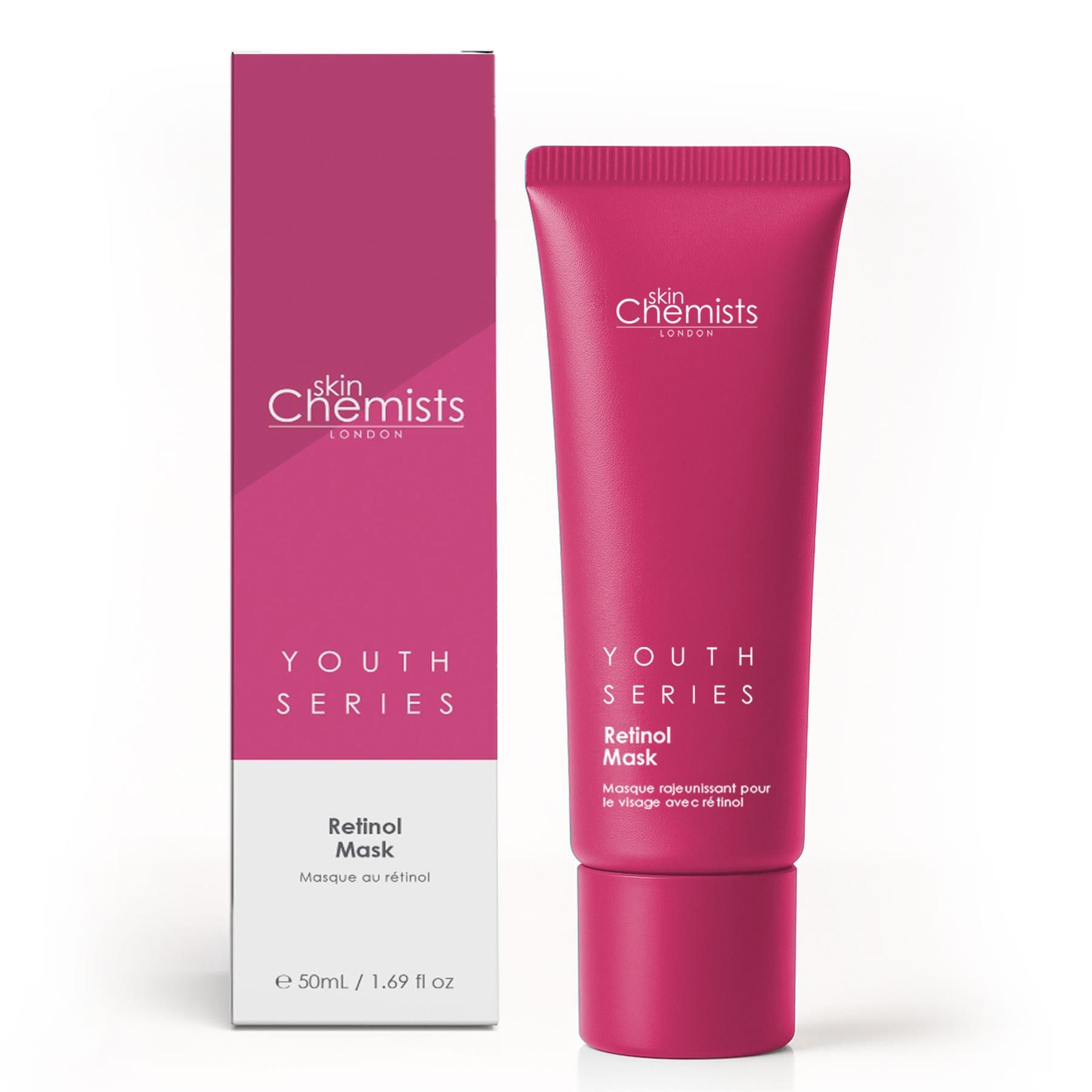 skinChemists Retinol Gesichtsmaske mit verkapseltem Retinol 50 ml – Anti Aging Maske gegen feine Linien & unebenes Hautbild, wöchentliche Pflege in 15 Minuten – mit Gluconolacton – Vegan - Bild 2