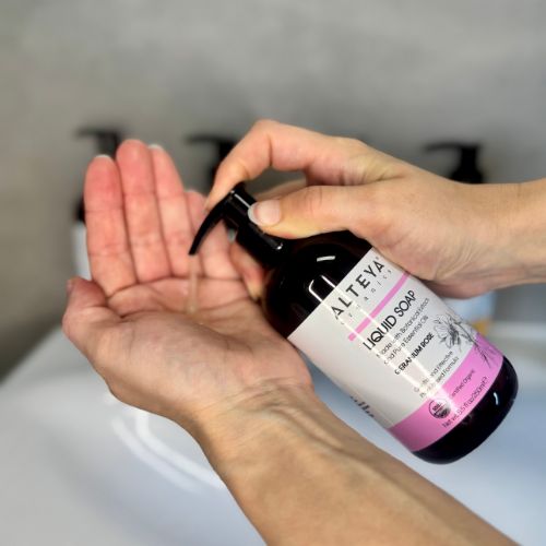 Alteya Organics Muskateller und Rose Flüssigseife