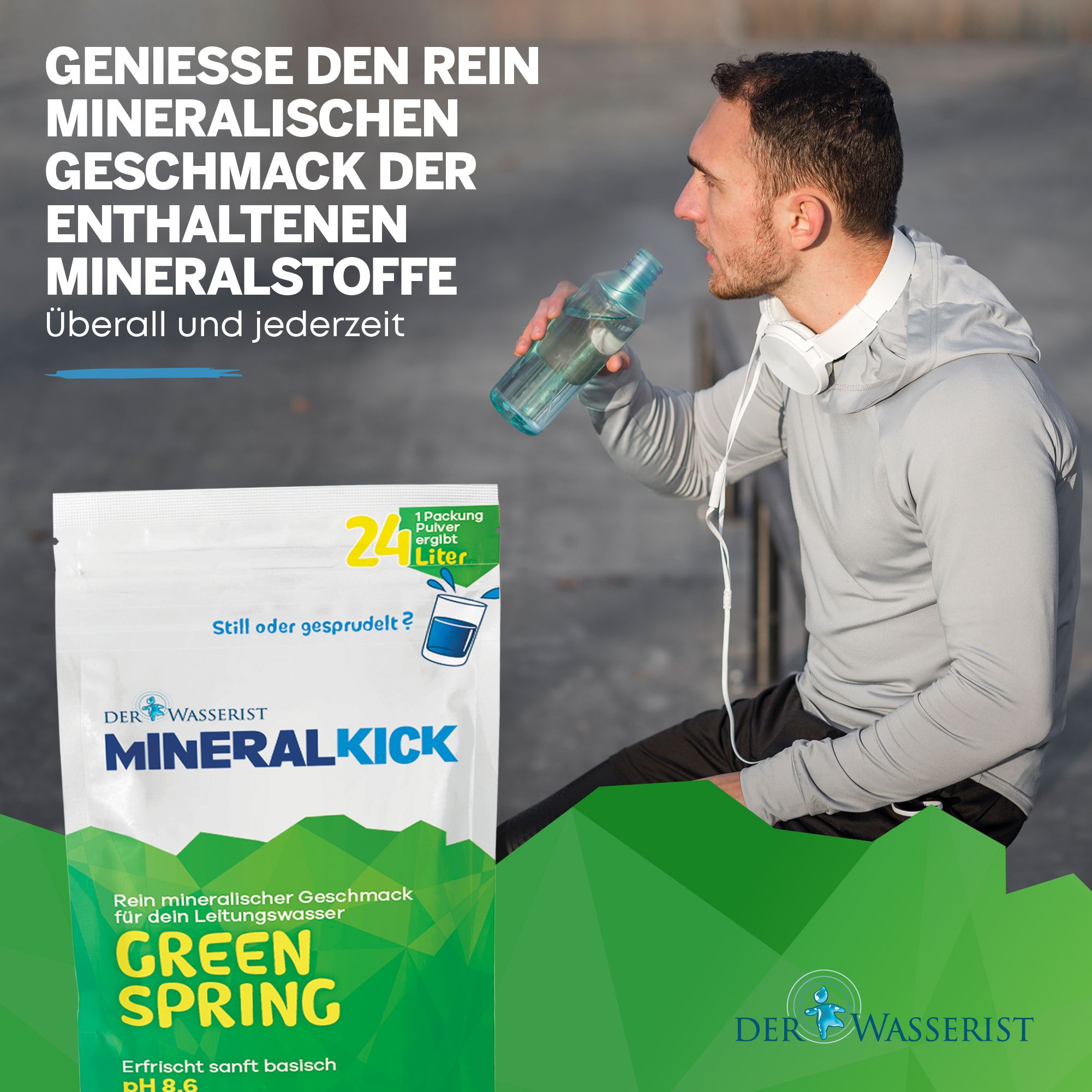 Der Wasserist MineralKICK GREEN SPRING