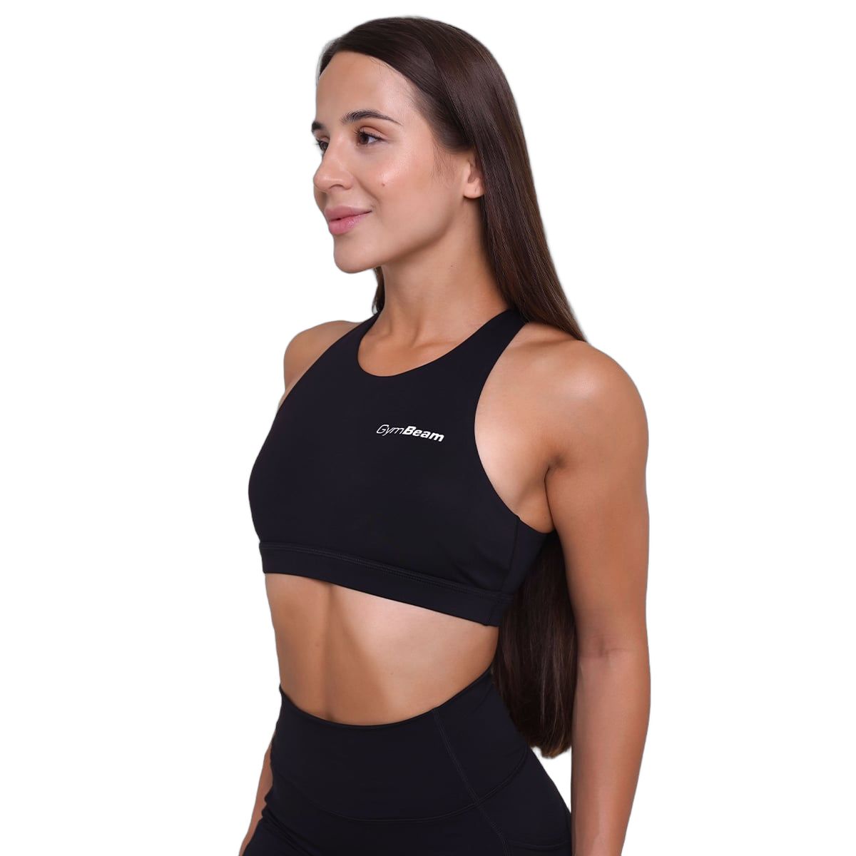 GymBeam Damen Sport-BH Ignite mit Rückenausschnitt und Polstern Schwarz