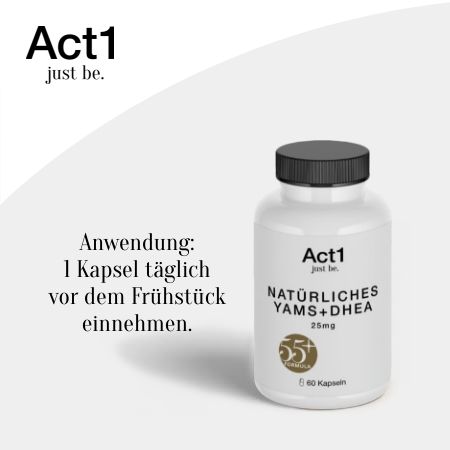 Natürliches Yams+DHEA 25mg - Act1 just be.