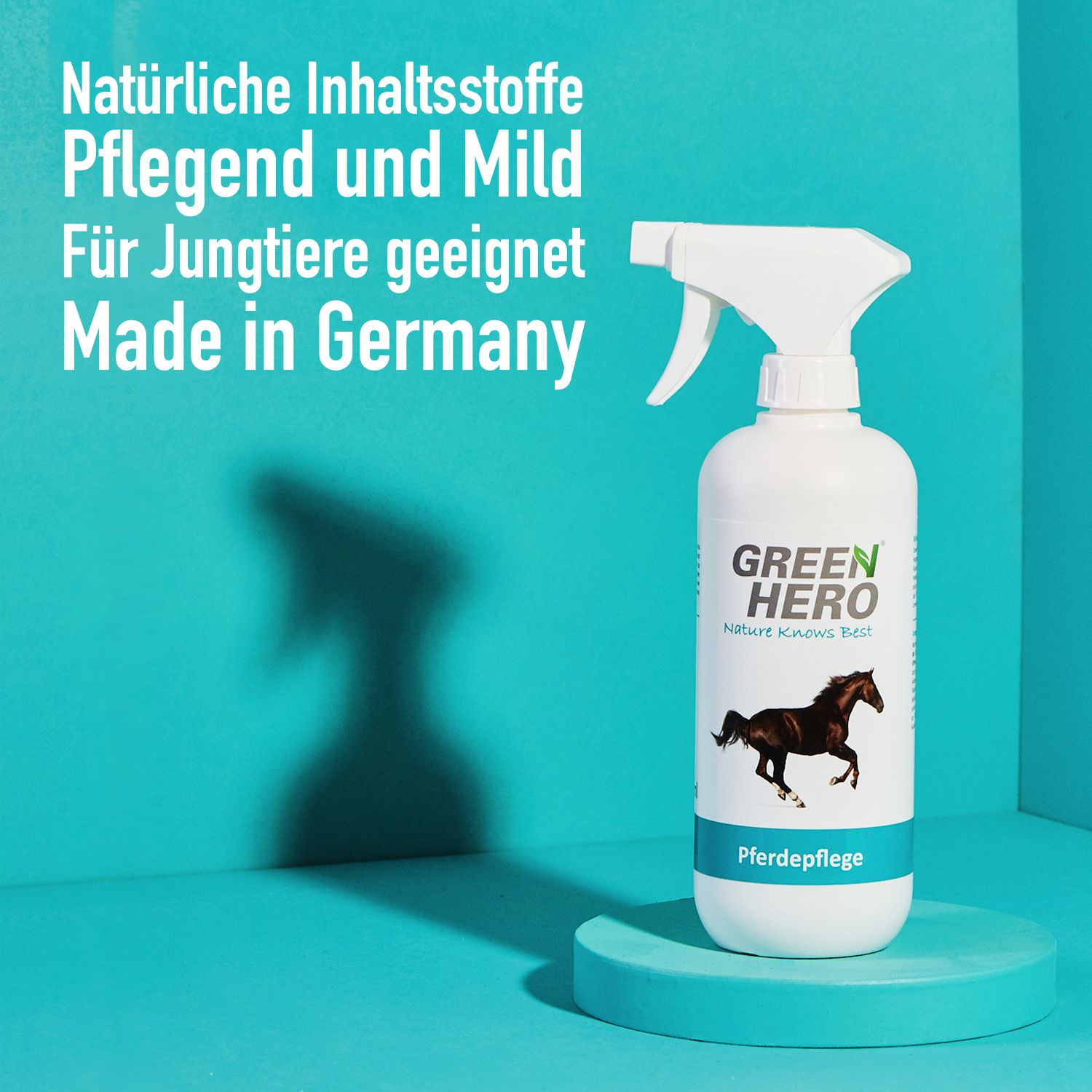 GreenHero Pferdepflege unterstützt den Regenerationsprozess der Haut
