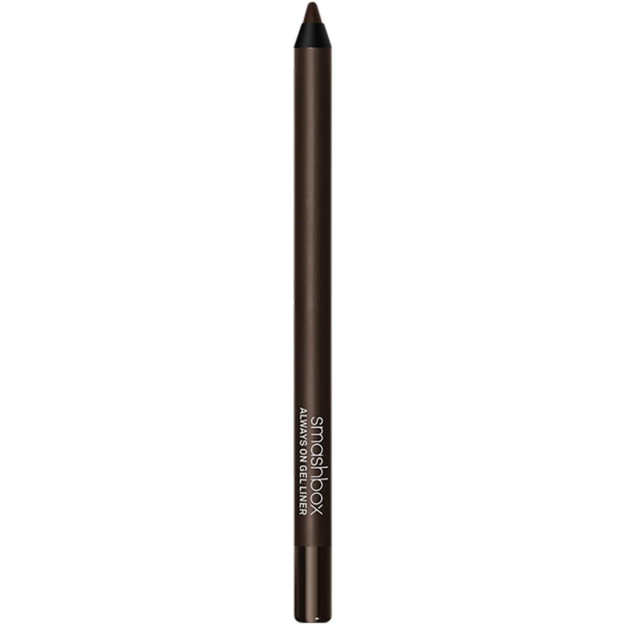 Dunkelbrauner Gel-Eyeliner-Stift. Aufschrift: Always On Gel Liner und Smashbox.