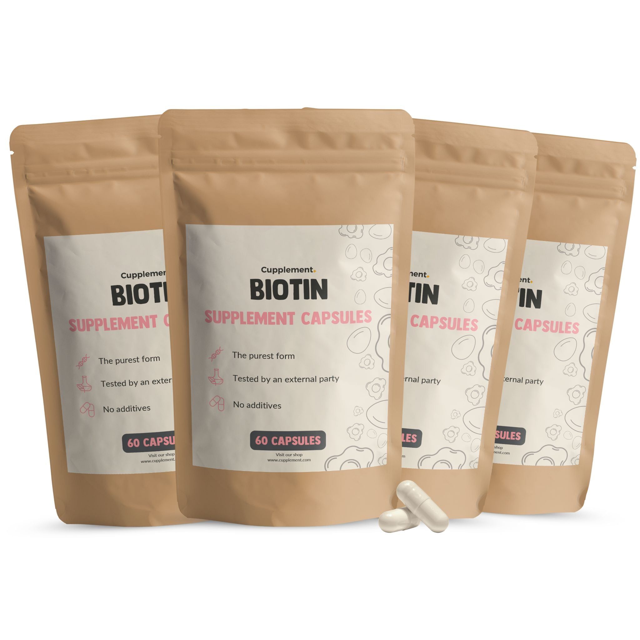 Cupplement® - Biotine (Vitamine B8) Capsules 10.000 mcg Multipack 240