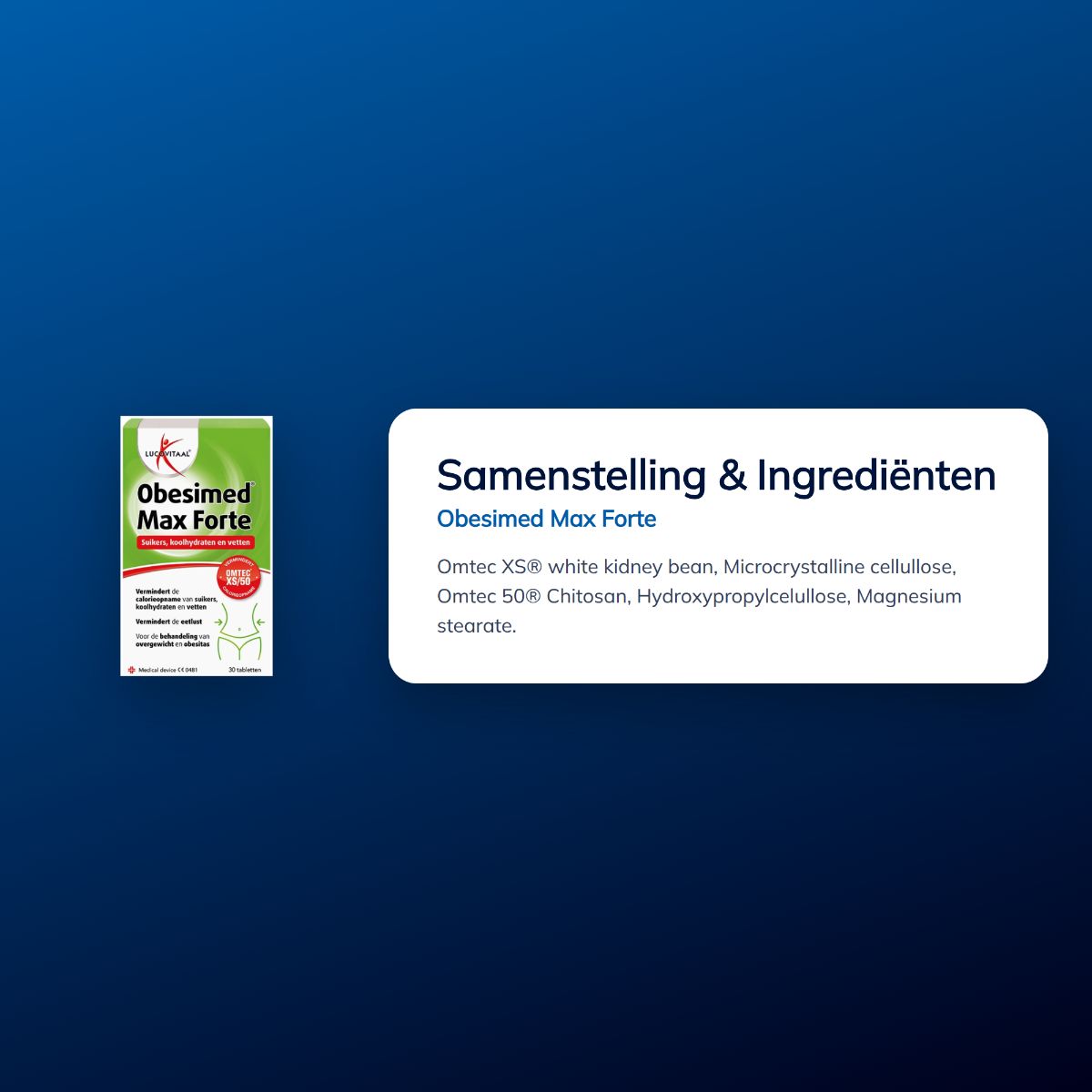 Packung Obesimed Max Forte neben einer sitzenden Frau beim Joggen.