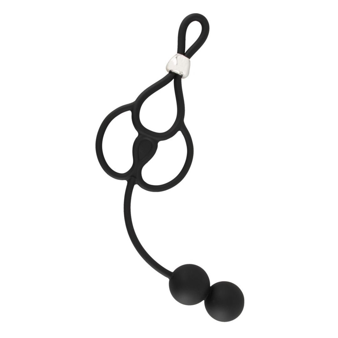 Penis-/Hodenring „Triple Ball/Cock Ring with Anal Beads“ mit Analkugeln