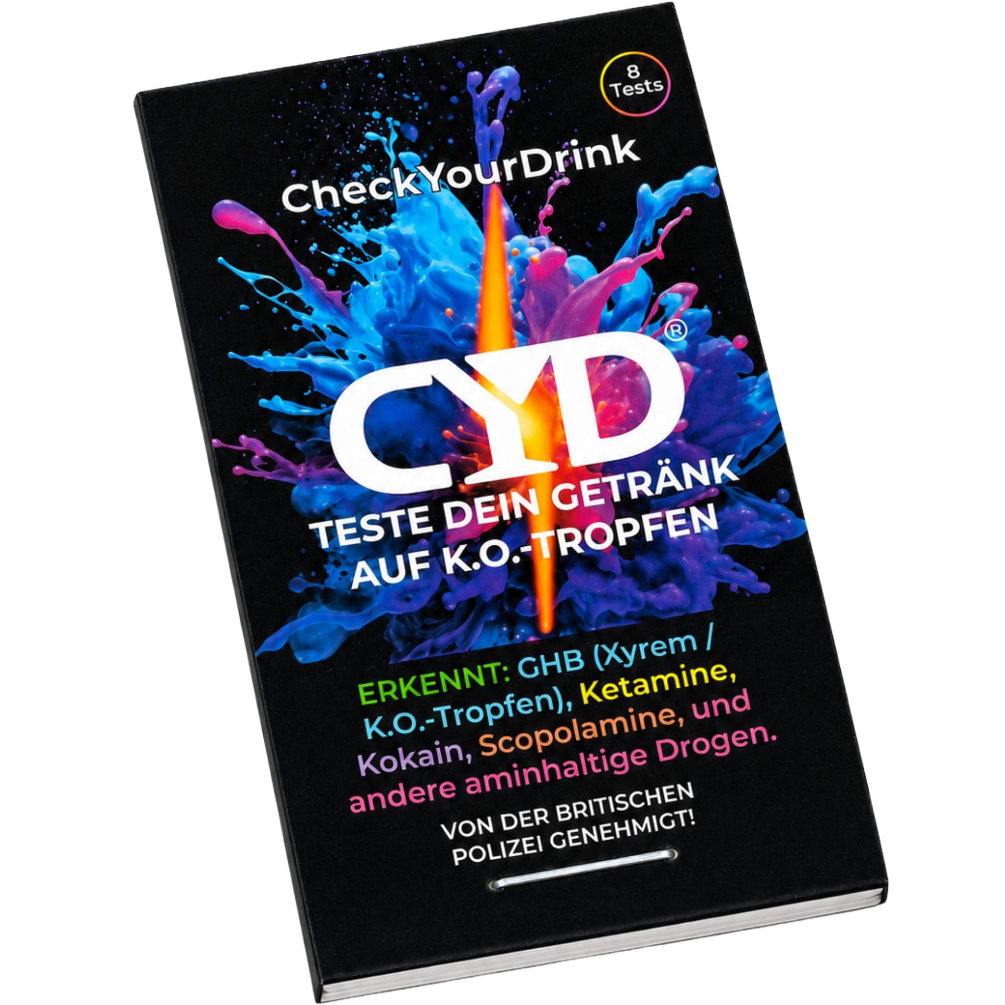 CYD® Getränketest K.O.-Tropfen Schnelltest Check Your Drink
