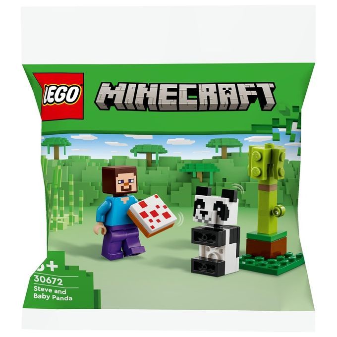 LEGO Steve e Baby Panda
