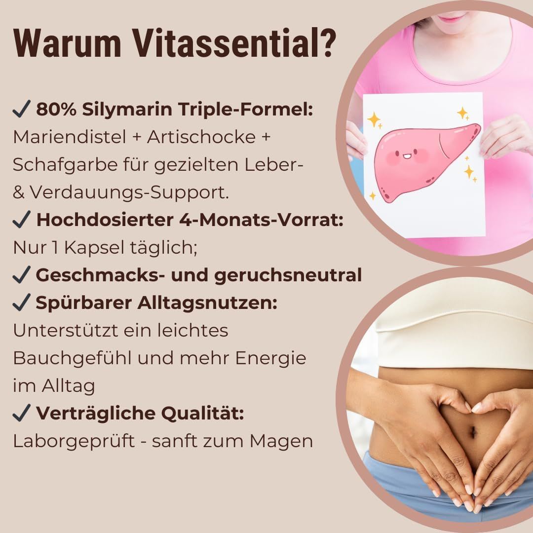 Vitassential Mariendistel Komplex Leber Kapseln