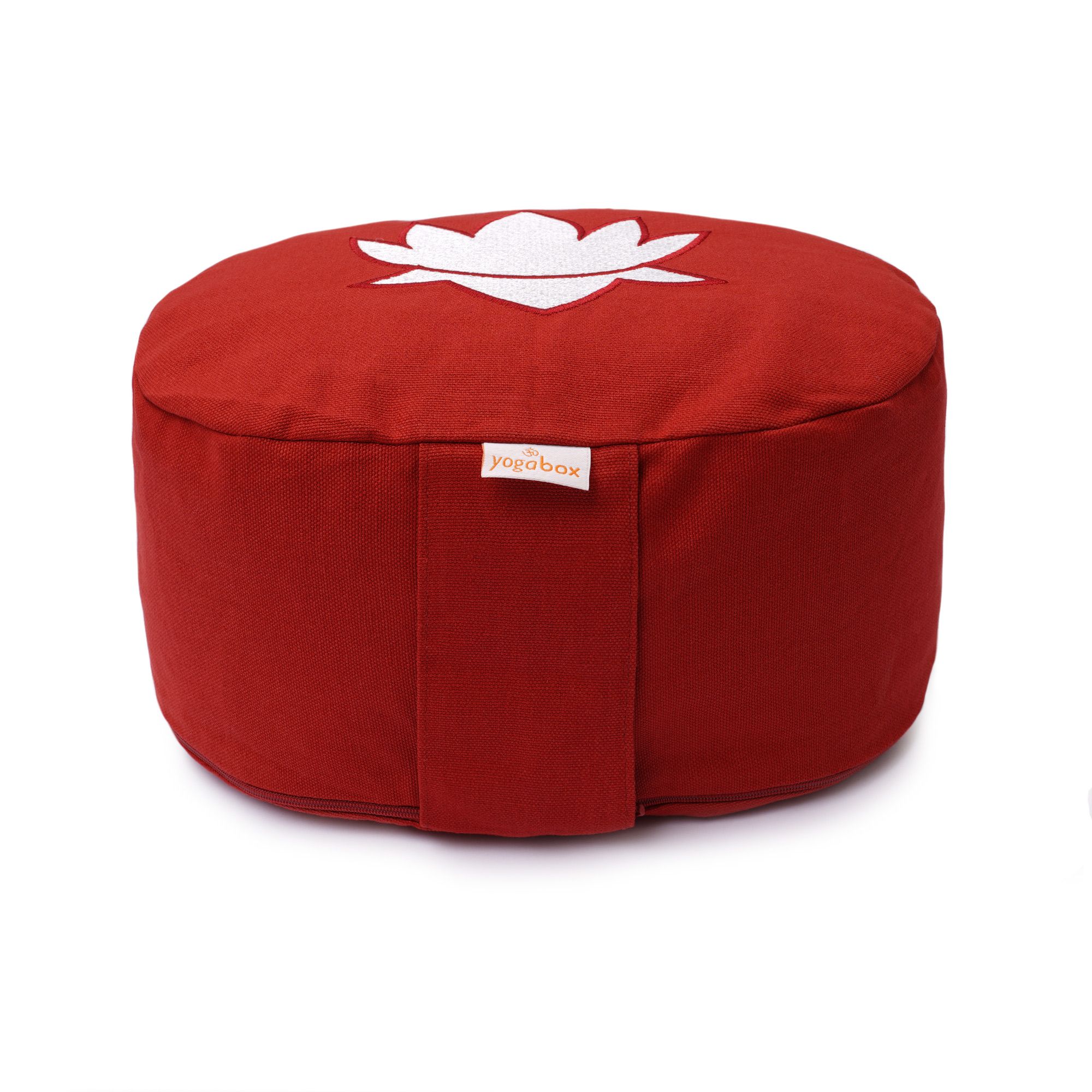 yogabox Yogakissen oval Lotus Stick Basic - bordeaux 28 x 23 13,0 cm 1 St