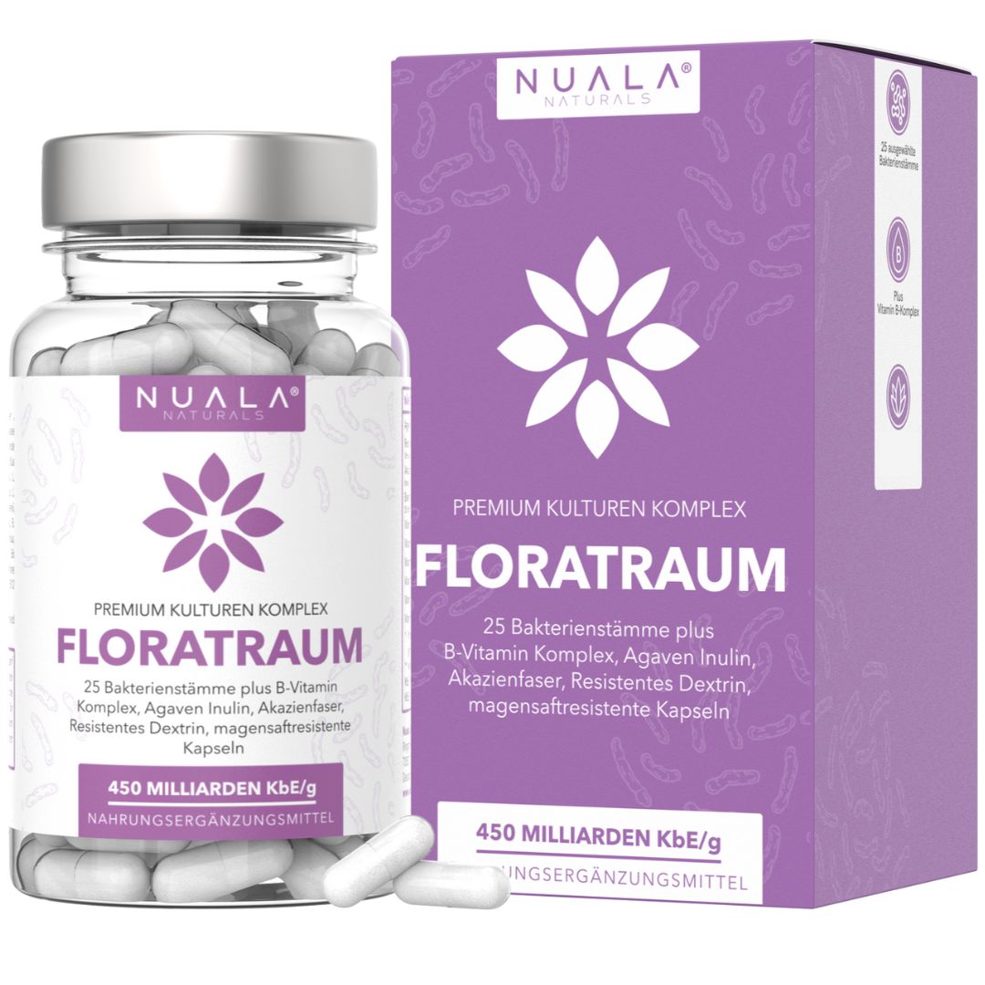 Nuala Naturals® - FLORATRAUM Komplex mit 25 Bakterienstämmen