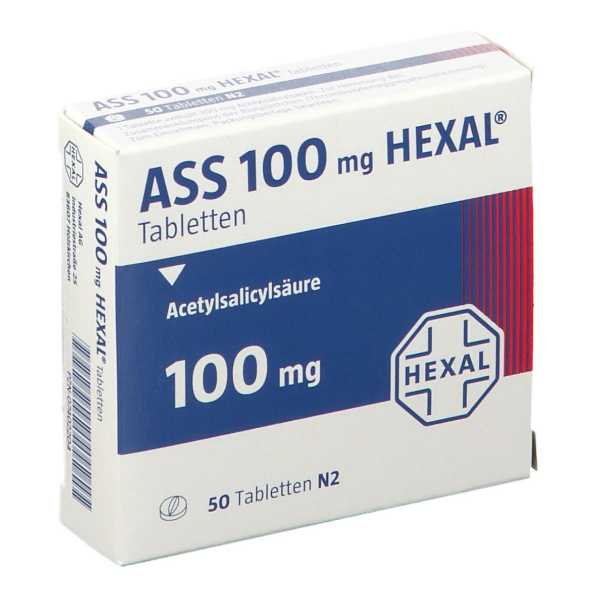 ASS 100 Hexal Tabletten 50 St