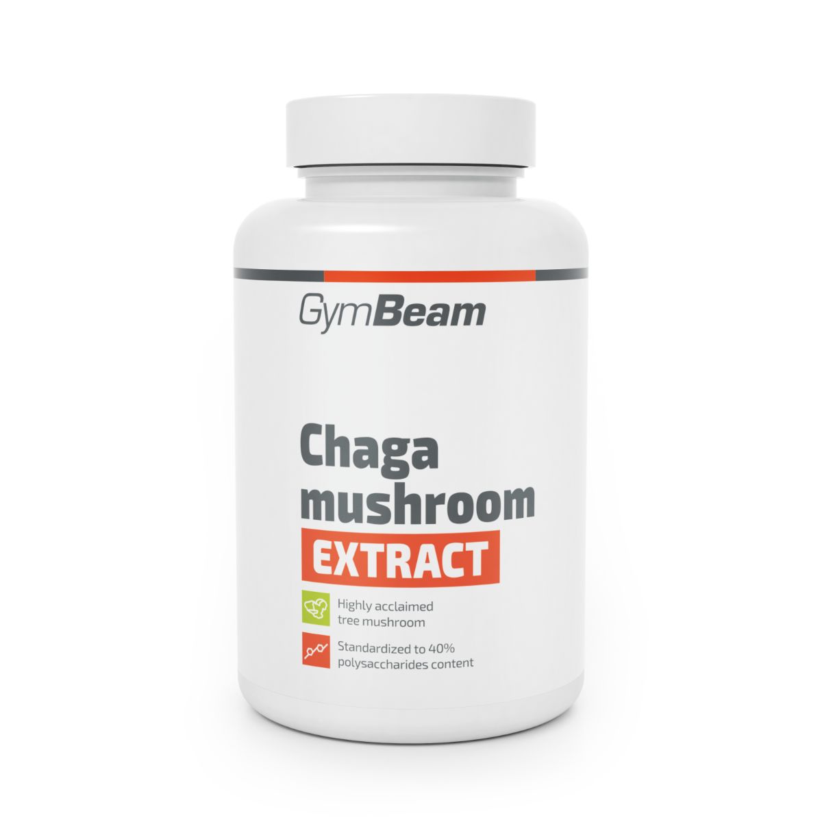 GymBeam Chaga-Pilz Extrakt standardisiert Kapseln 90 St