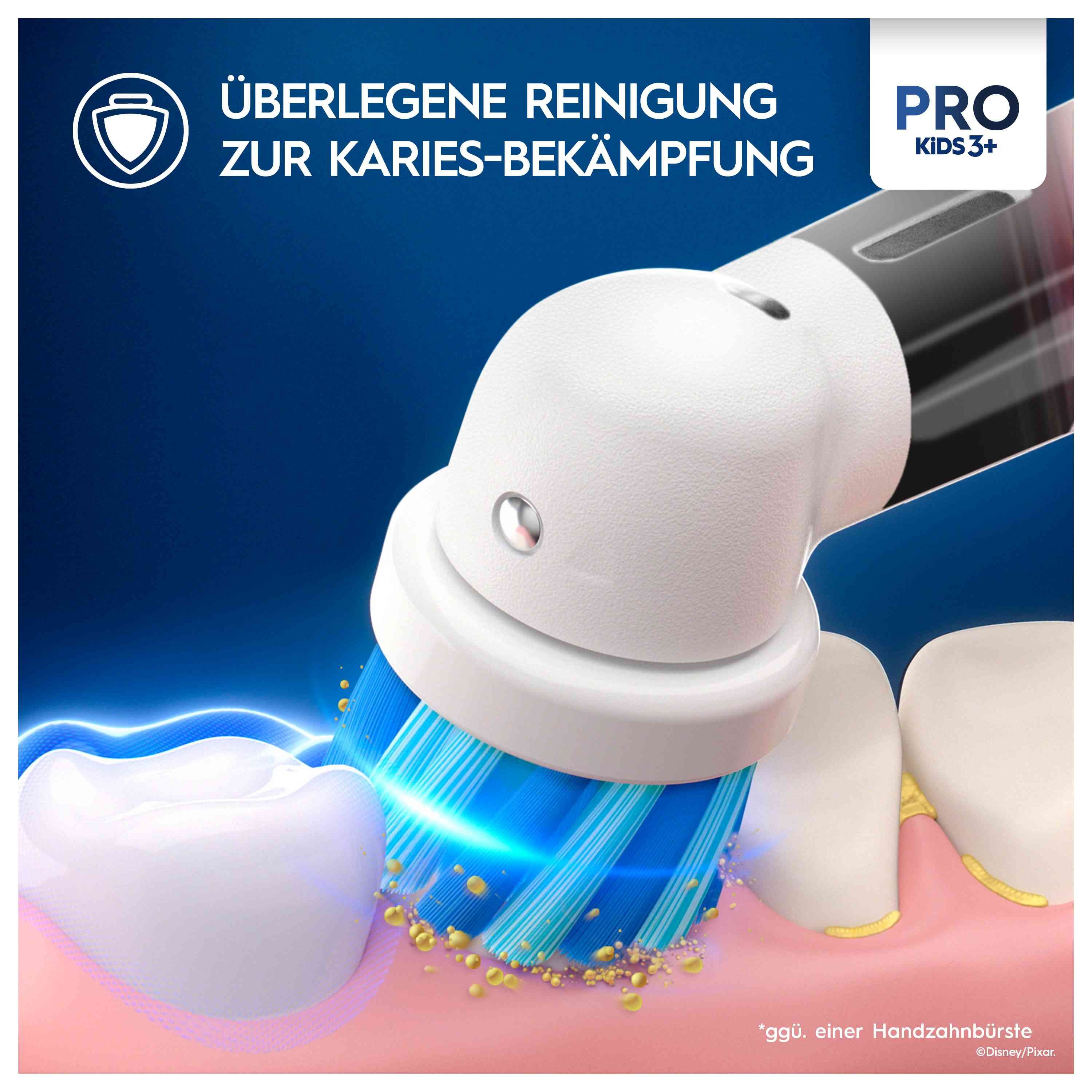 Oral-B - Elektrische Kinderzahnbürste 'Vitality Pro Kids Cars' + Reiseetui in Rot 1 St Zahnbürste