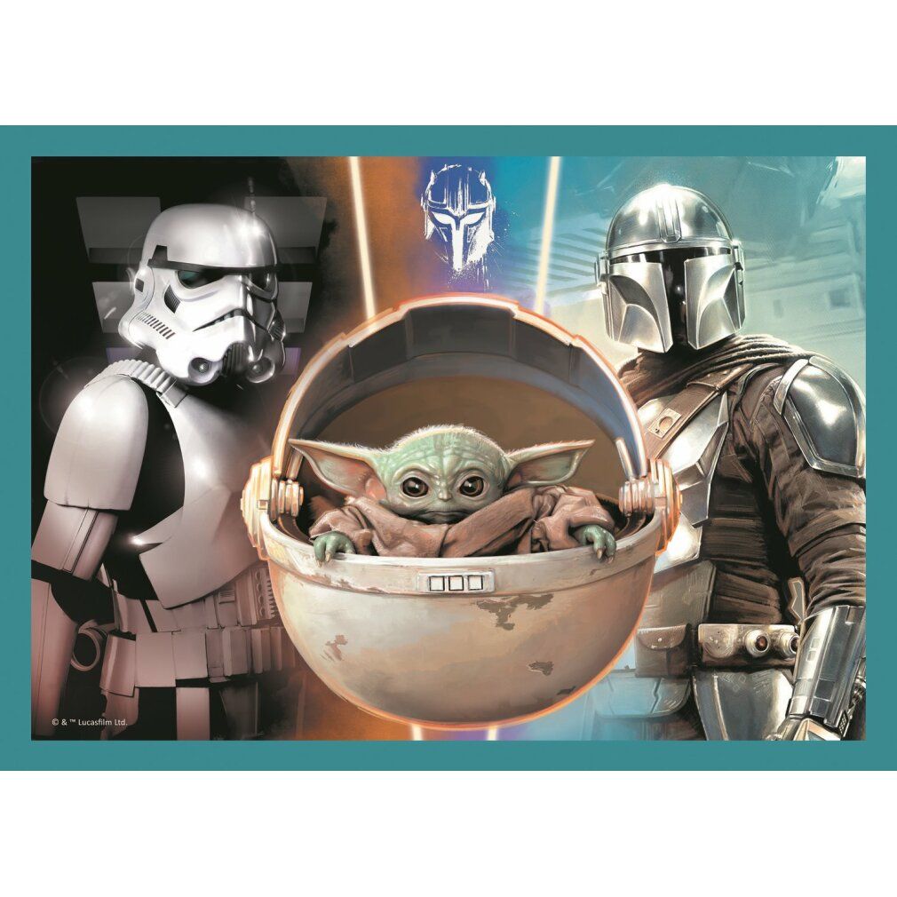 trefl Puzzle Mandalorian und seine Welt 4in1 (35,48,54,70 Teile)