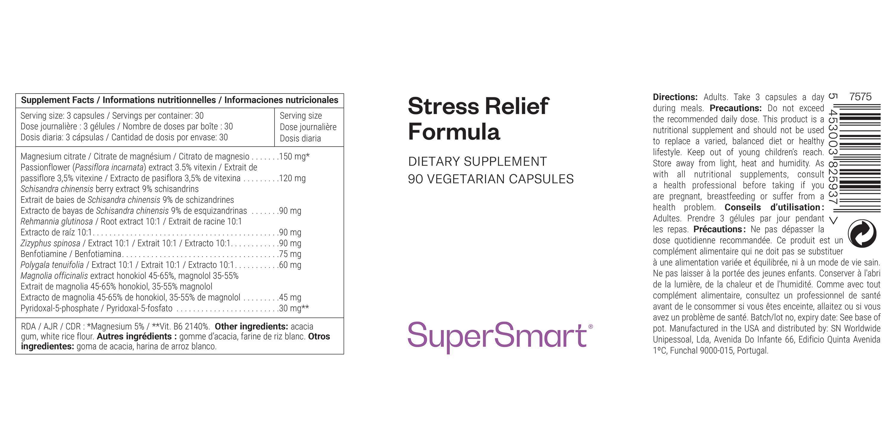 SuperSmart - Stress Relief Formula 90 St