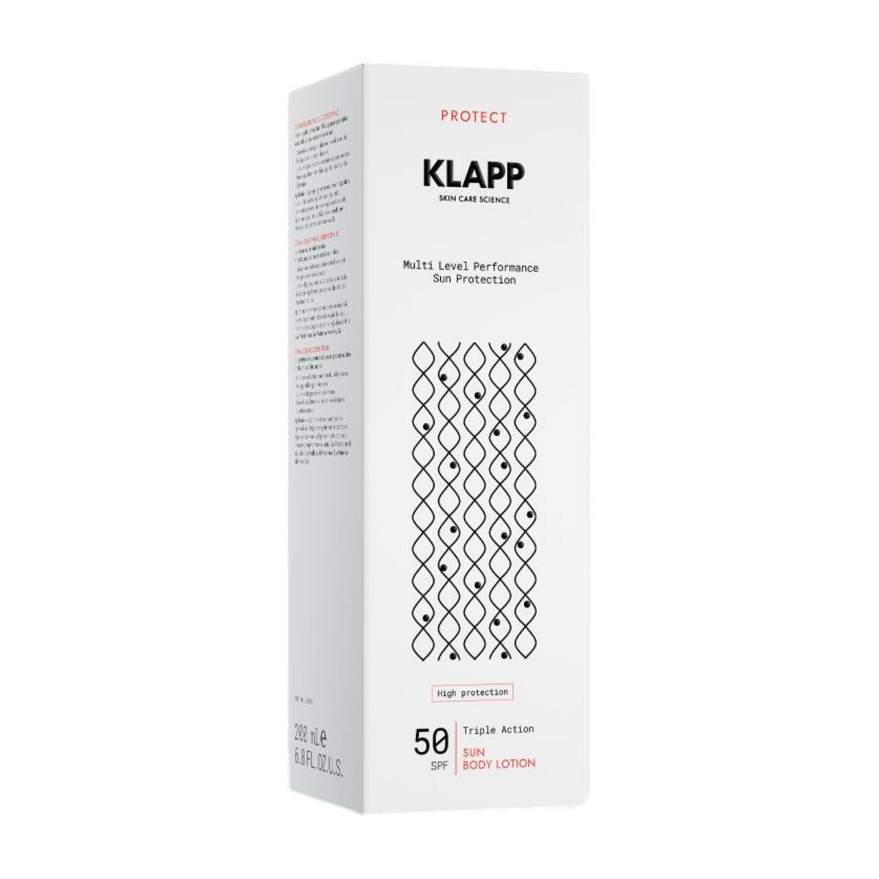 Klapp, Multi Level Performance Sun Protection Triple Action Body Lotion 50 SPF 200 ml Sonnenschutzcreme