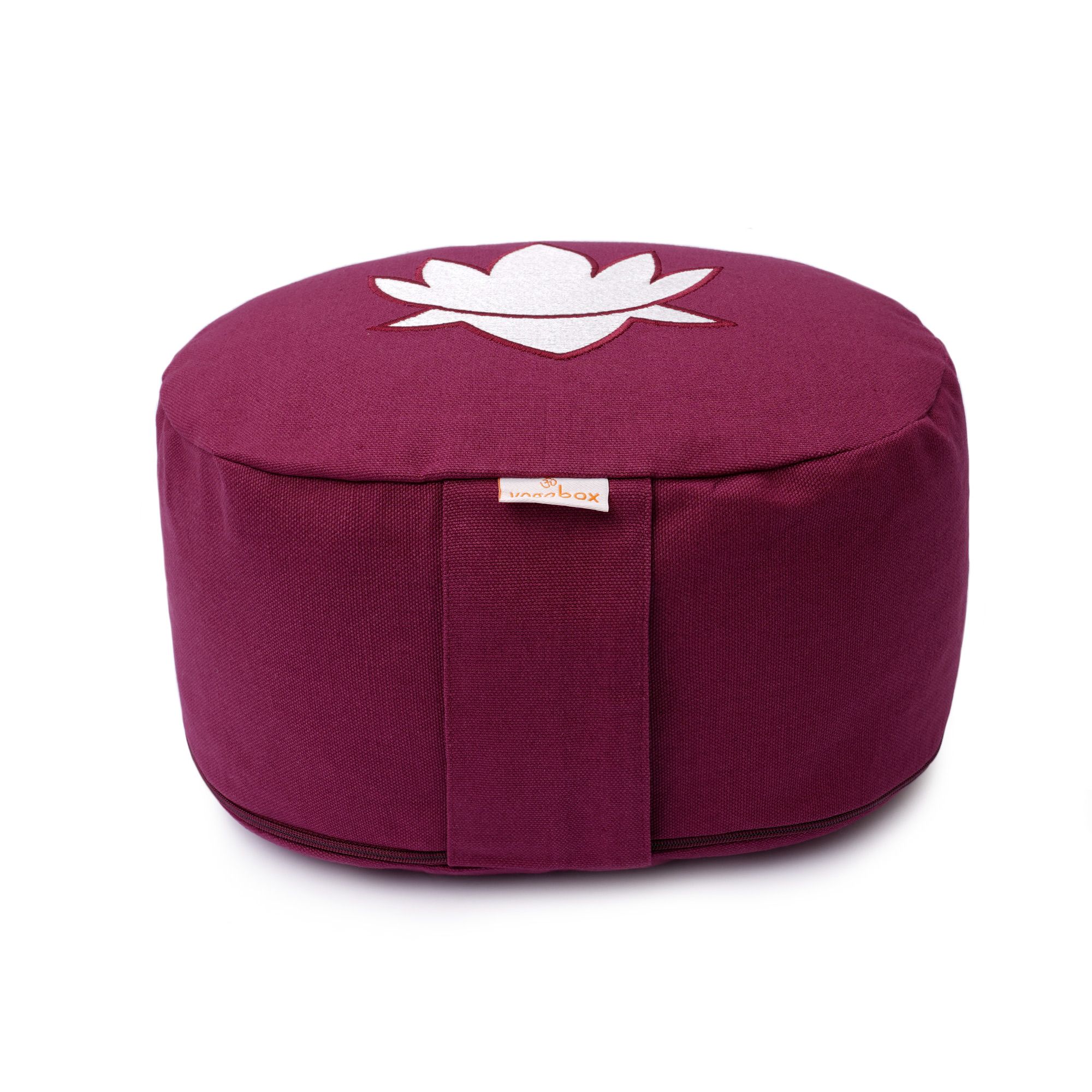 yogabox Yogakissen oval Lotus Stick Basic - aubergine 28 x 23 13,0 cm 1 St