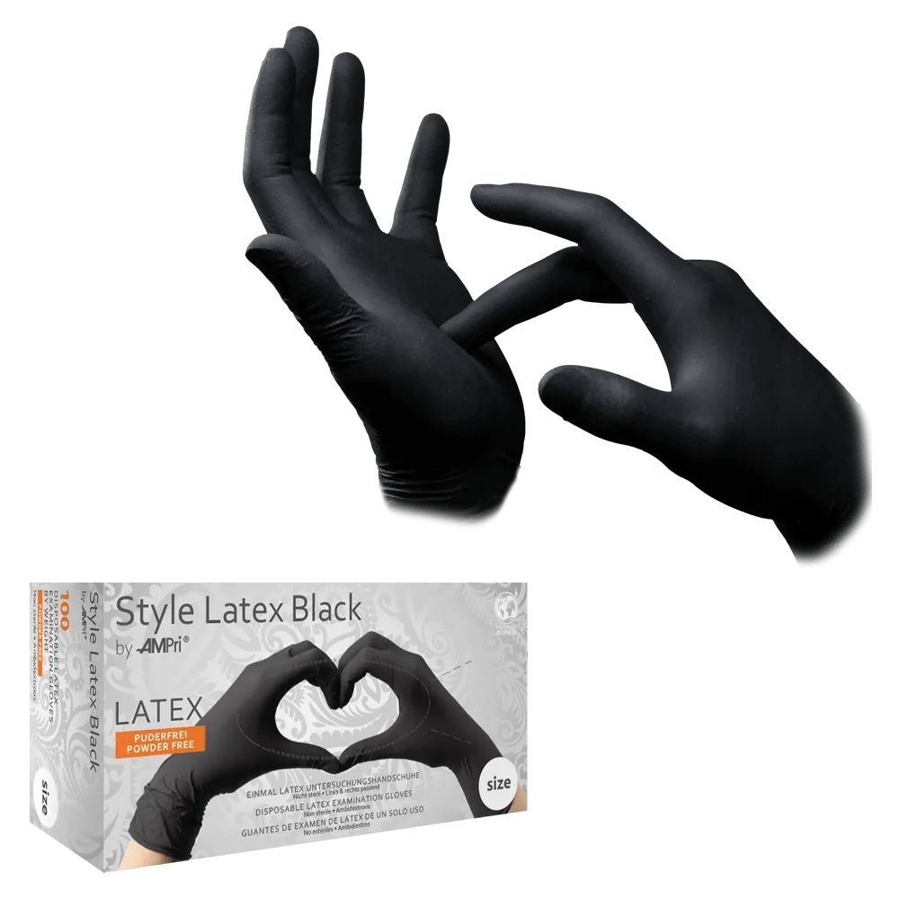 Style Latex Black 100 St Handschuhe