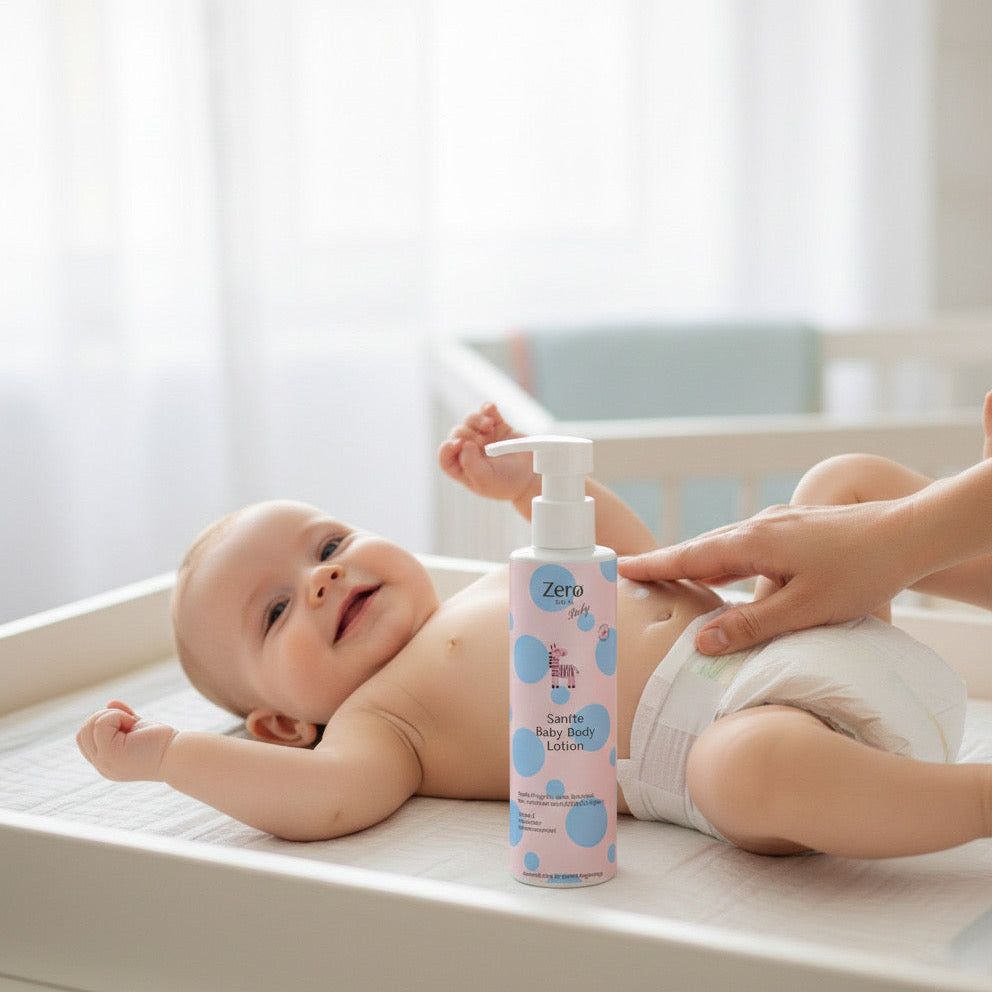 Zero Skin Sanfte Baby Body Lotion, nährend schützend für empfindliche Babyhaut