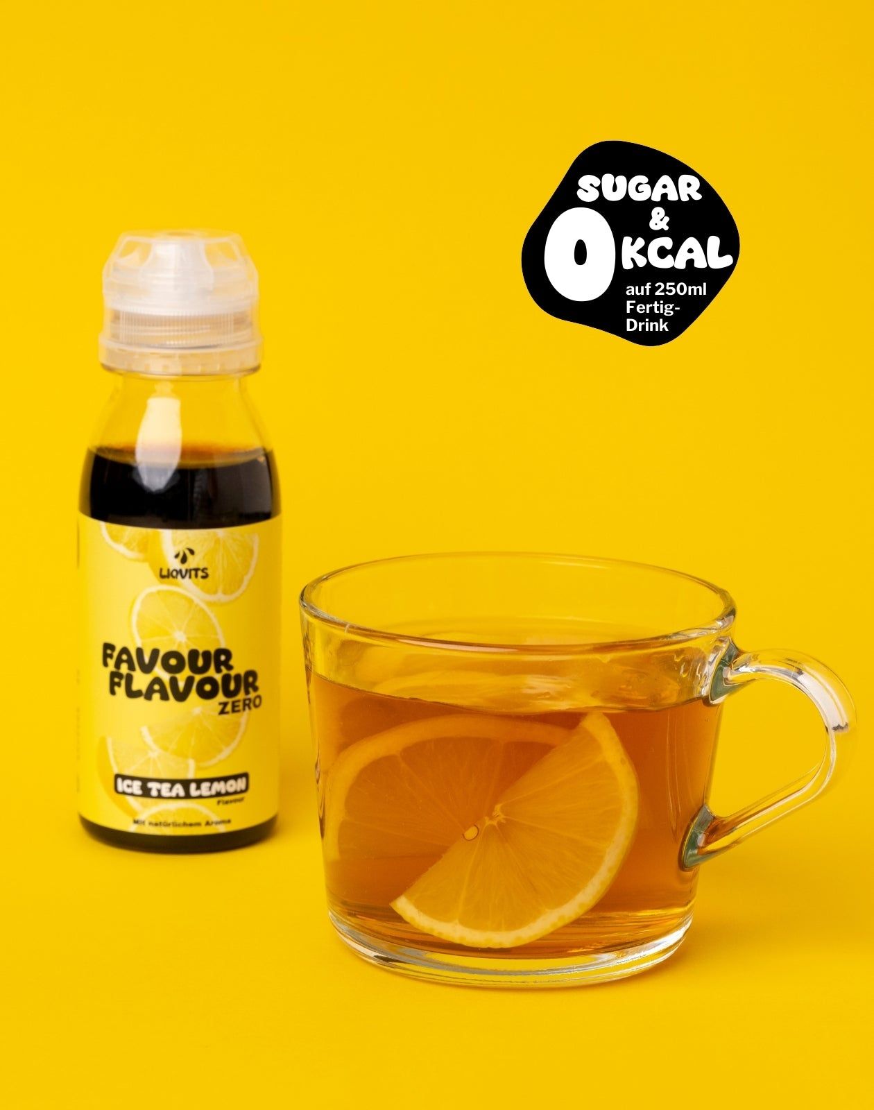 Favour Flavour Ice Tea Lemon Sirup Zero mit natürlichem Aroma