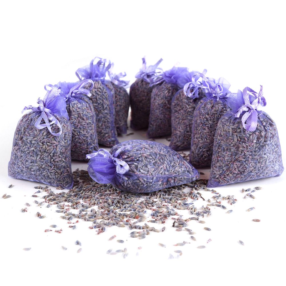 Quertee 10 Lavendelsäckchen Duftsäckchen mit Bio-Lavendel