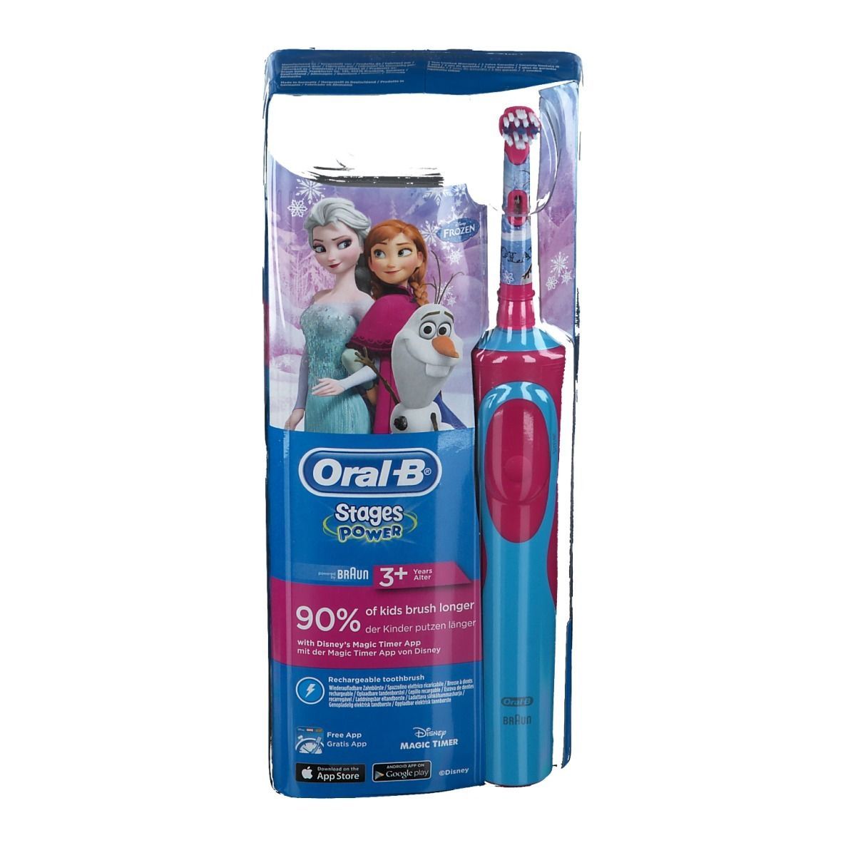 Oral-B Stages Power „Die Eiskönigin – Völlig Unverfroren“ Elektrische Zahnbürste