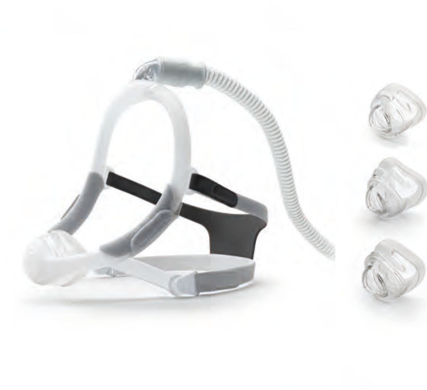 Philips DreamWisp mit einem Maskenkissen, Nasal Atemmaske GRÖSSE:XL
mit Ausatemventil und Kopfband