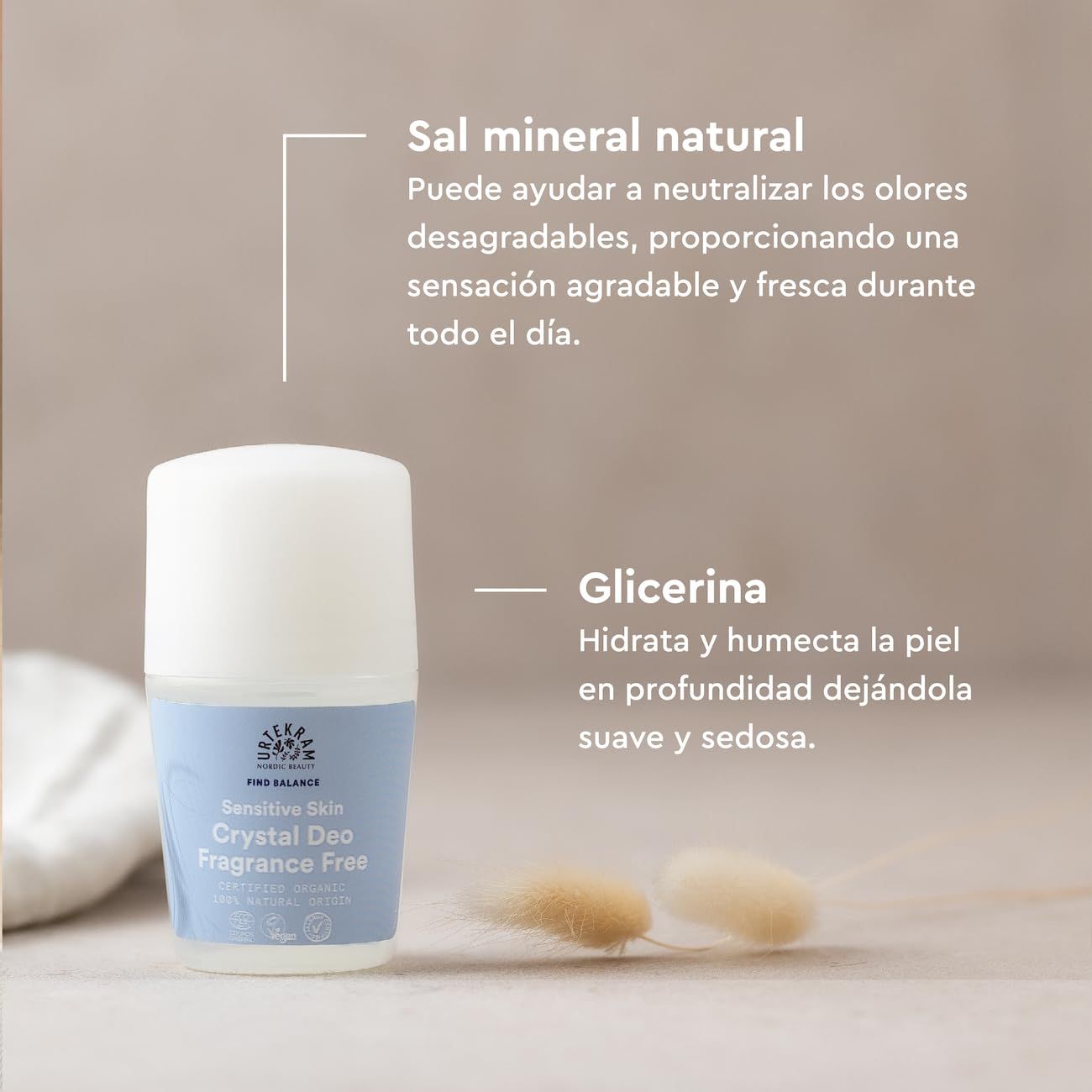 Urtekram Fragrance Free Deo Roll On Bio