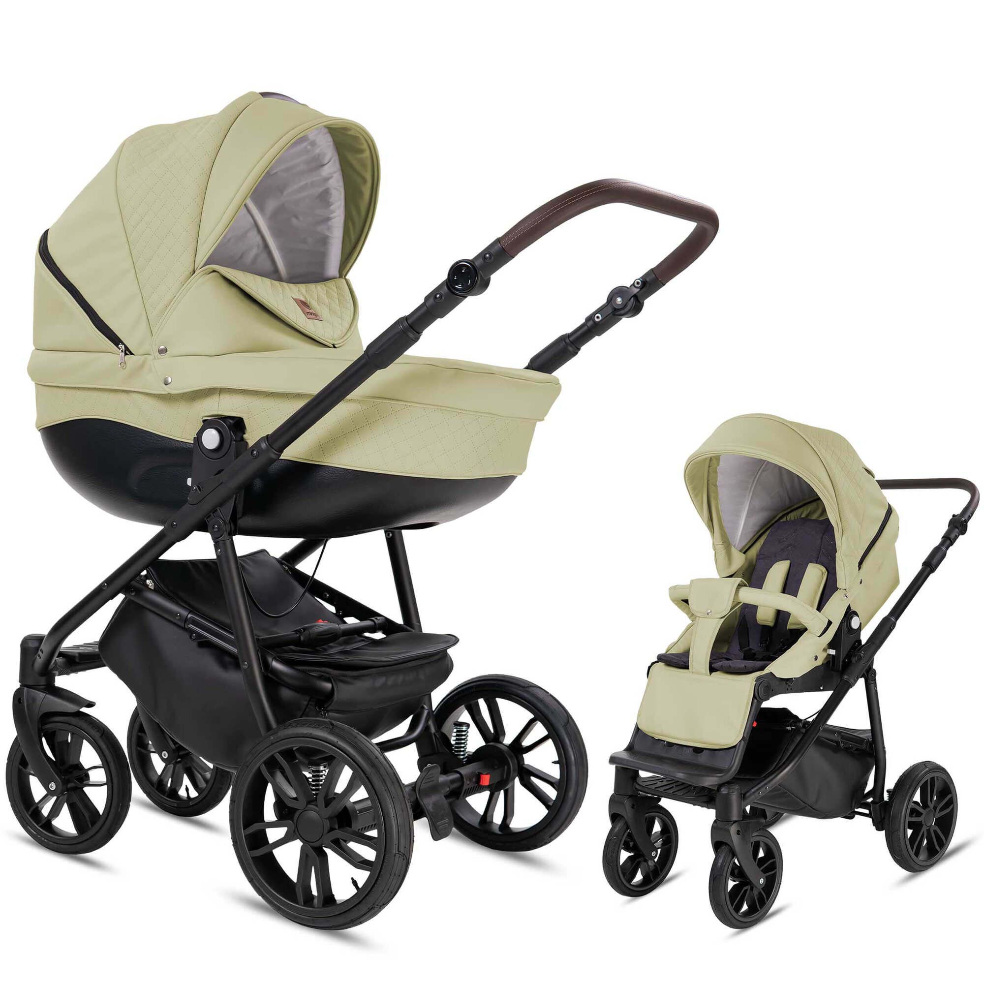 Bebebi Minigo Flow 2 in 1 Kinderwagen Luftreifen, Beige