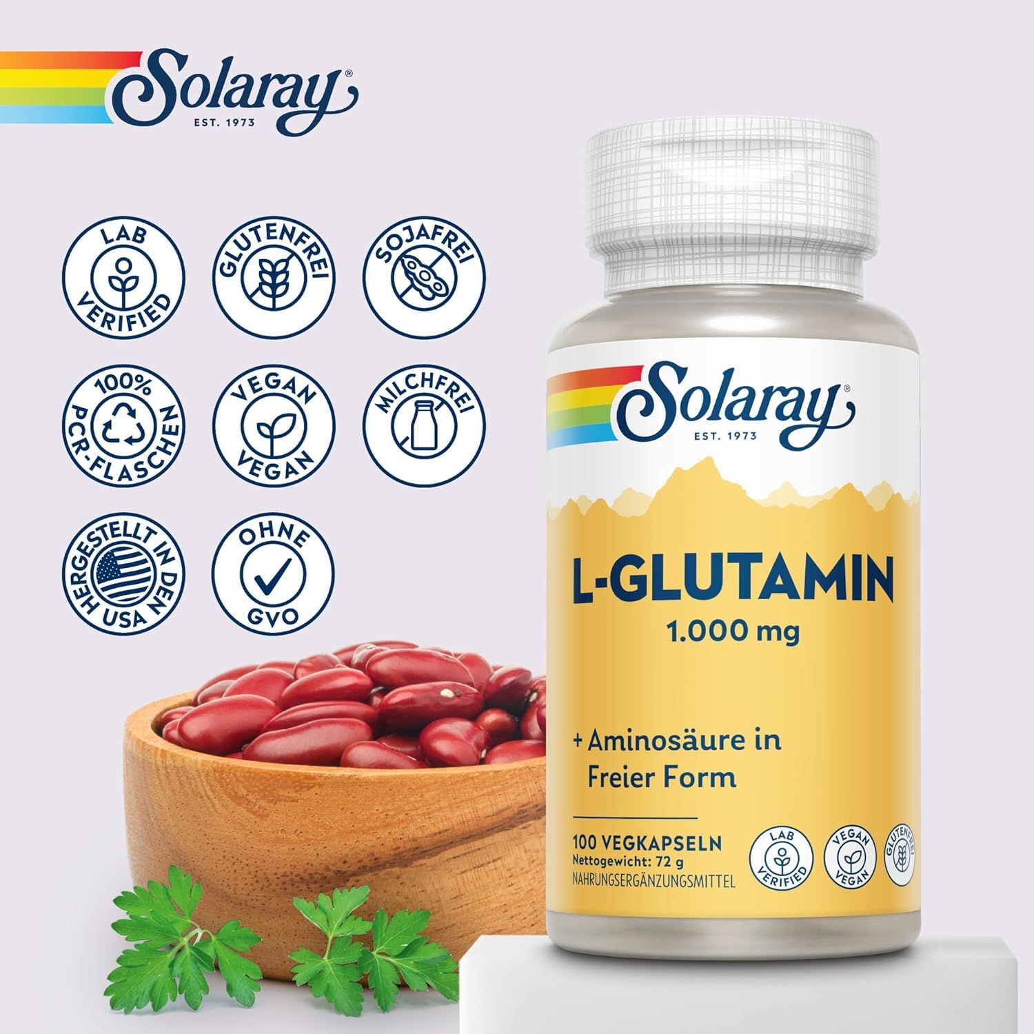 Solaray L-Glutamin Kapseln