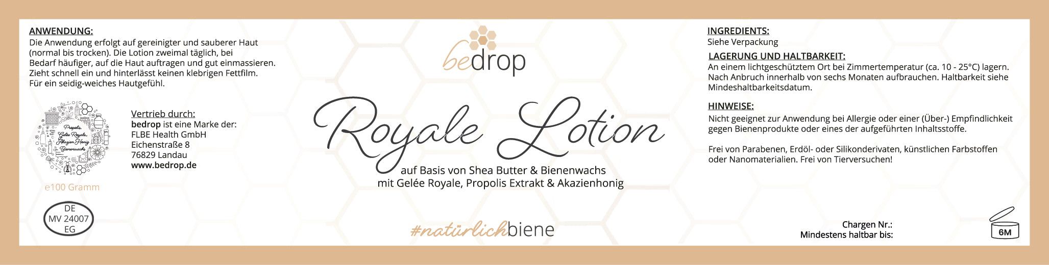 bedrop: Hautpflege-Set | Bee Cream + Propolis Cream + Royale Lotion