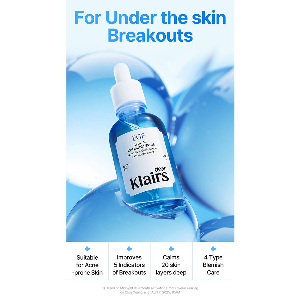 Dear Klairs EGF Blue AC Calming Serum