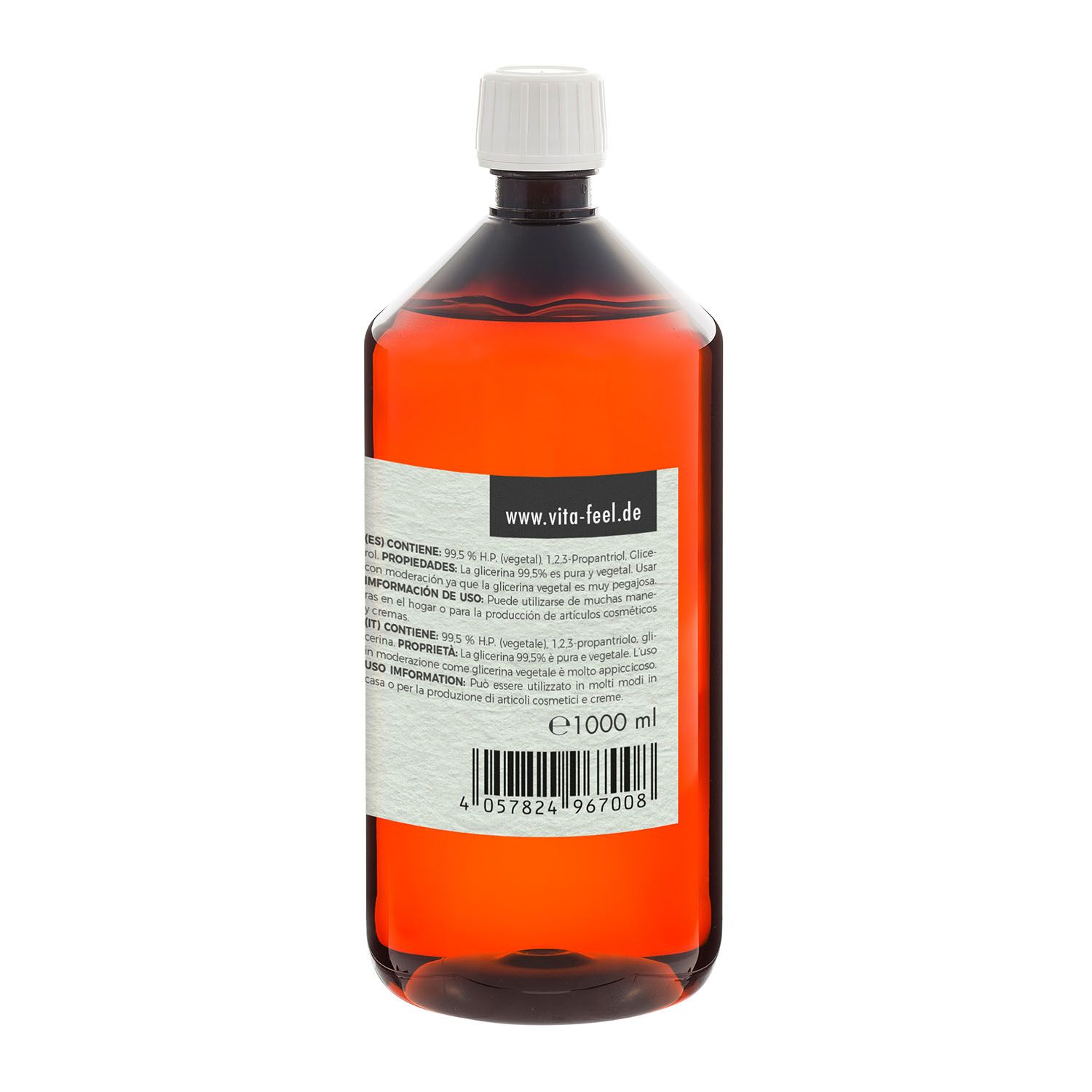 VitaFeel Glycerin 99,5% pflanzlich 1000 ml Flüssigkeit