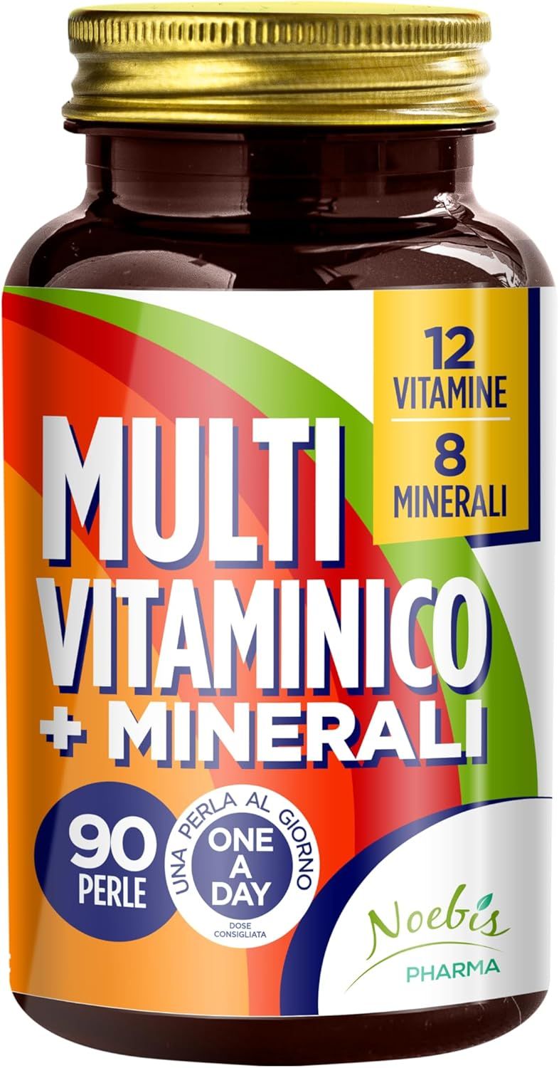 Noebis Pharma Multivitaminico - 12 Vitamine + 9 Minerali - 90 Perle
