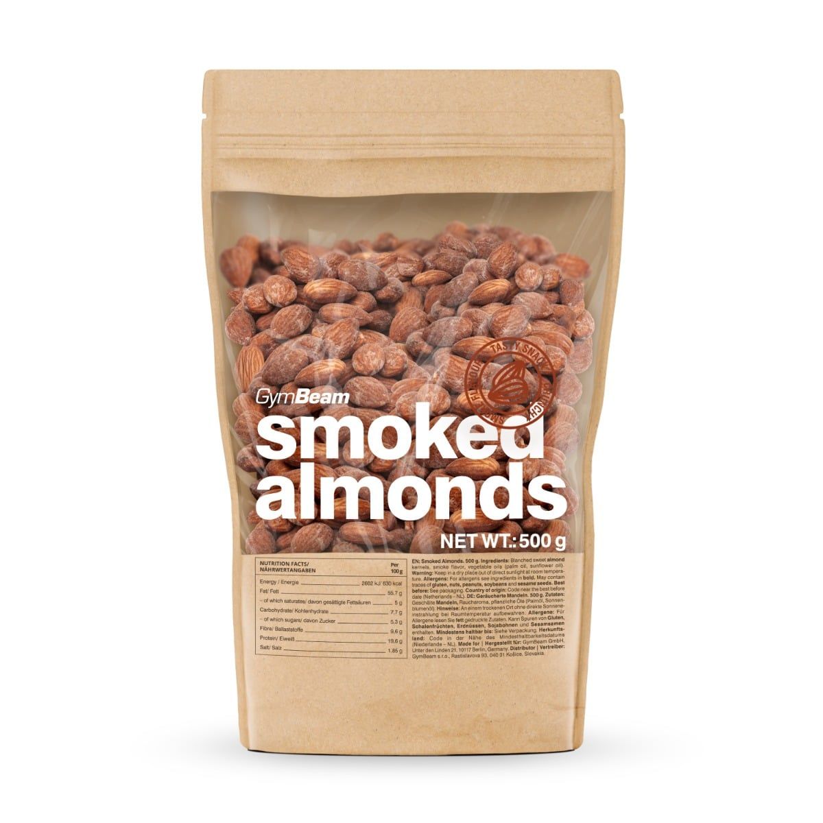 Mandorle Affumicate snack salato con aroma di affumicato