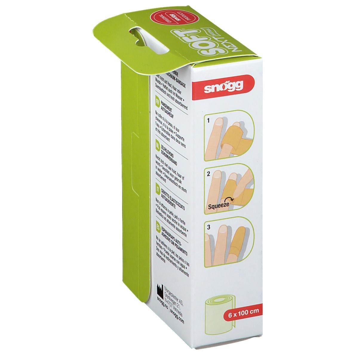 Soft NEXT selbsthaftender Verband 6 cm x 1 m