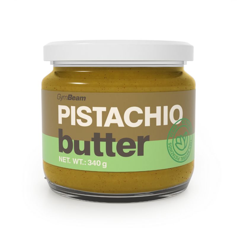 GymBeam Pistazienbutter Nussaufstrich aus gerösteten Pistazien 340 g