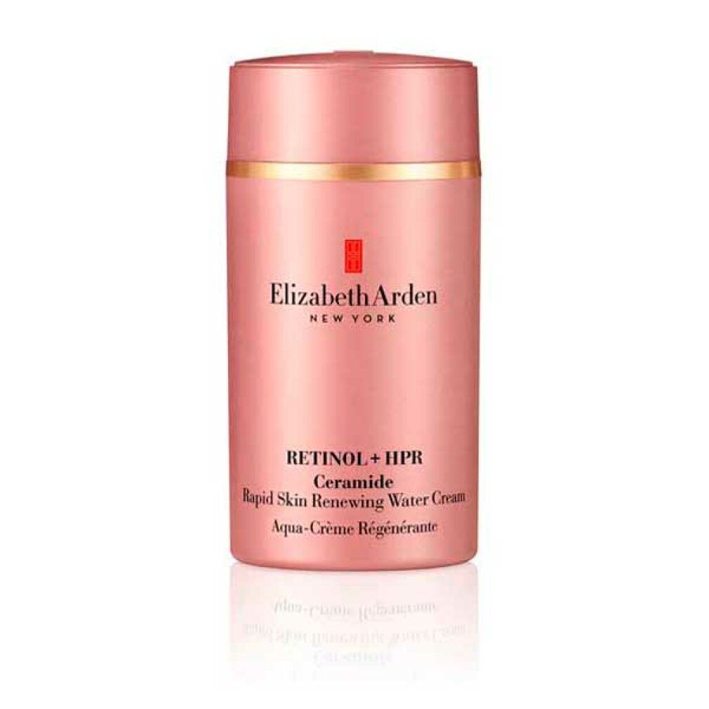 Rosa Creme-Tube. Elizabeth Arden, Retinol + HPR Ceramide, Aqua-Crème Régénérante.