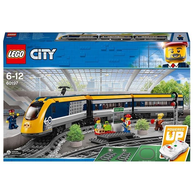 LEGO 60197 City Treno Passeggeri, Giocattolo Telecomandato per Bambini di 6-12 anni, Connessione Re