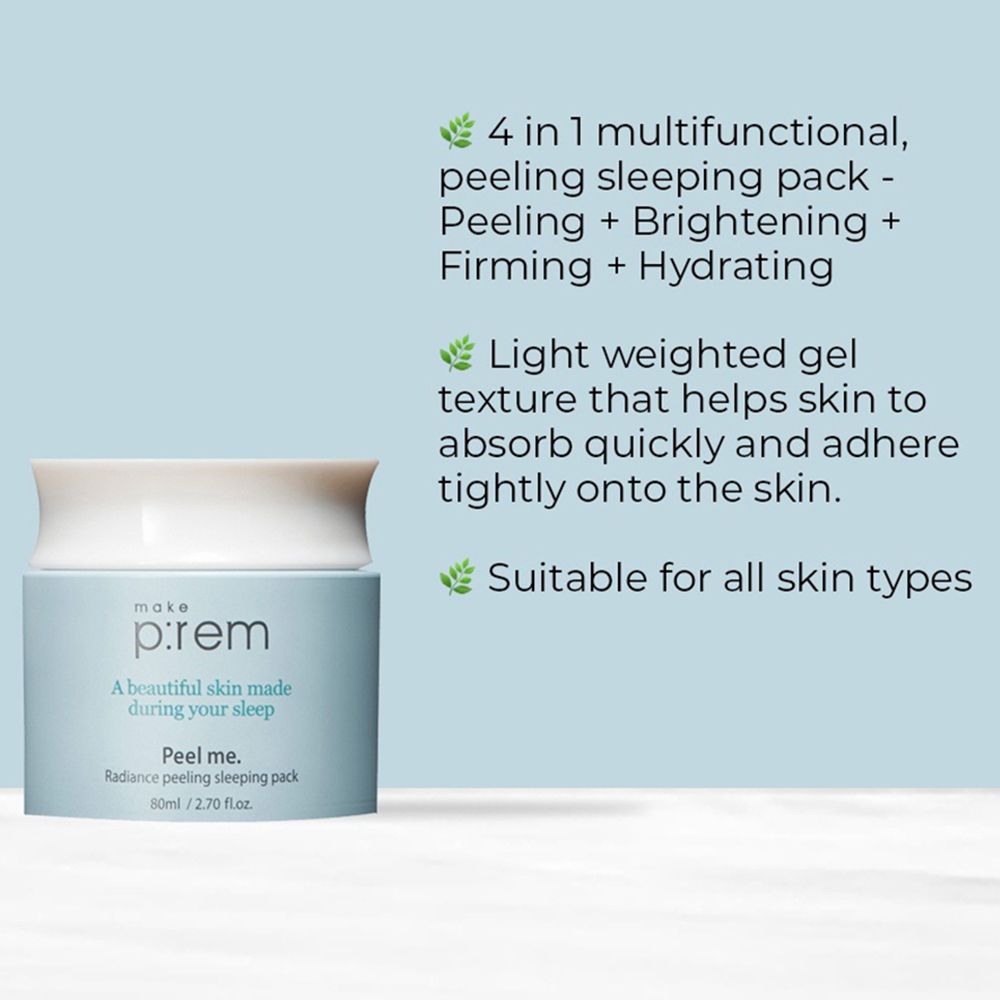 MAKE P:REM Peel me. Radiance Sleeping Peeling Pack